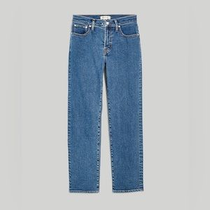 Madewell Perfect vintage straight jean in bright indigo wash: size 27